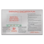 Brushed Silver Pattern Evacuation Map