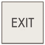 "Exit" Egress Sign - CA Compliant