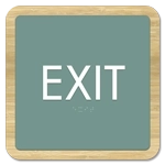 "Exit" Egress Sign - CA Compliant