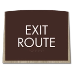 "Exit Route" Egress Sign - CA Compliant