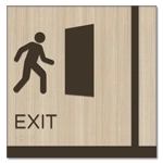 Exit Sign w/ Symbol