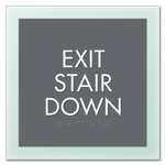 Exit Stair Down Sign