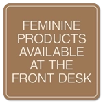 Feminine Products Available...