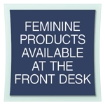 Feminine Products Available...