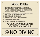 Florida Pool Rules Sign