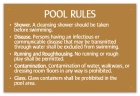 Idaho Pool Rules Sign