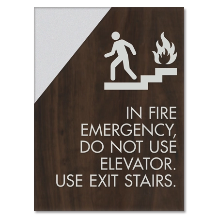 In Fire Emergency,Do Not Use Elevator