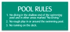 Iowa Pool Rules Sign