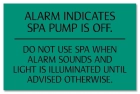 ISPSC Spa and Hot Tub Alarm Sign