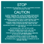 Jefferson County, Alabama Spa Rules Sign