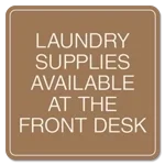 Laundry Supplies Available at the Front Desk