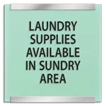 Laundry Supplies Available in Sundry Area