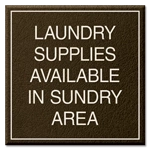 Laundry Supplies Available in Sundry Area