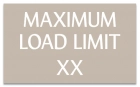 Maximum Load Pool Rules Sign