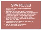 Montgomery County, Alabama Spa Rules Sign