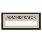 Nameplate Sign w/ Title