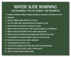 Nevada Water Slide Rules Sign