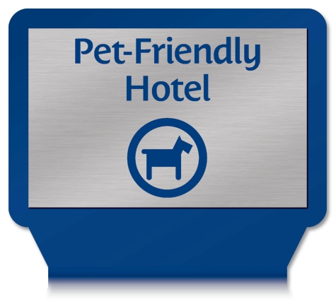 NEW Pet Friendly Hotel Plaque w/Easel