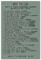 Oregon Spa Rules Sign