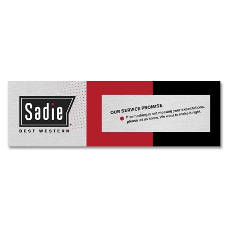 Our Service Promise Plaque - International Version
