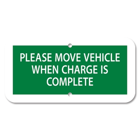 Please Move Vehicle When Charge Is Complete
