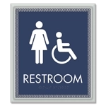 Restroom Sign w/ Female & ISA Symbols