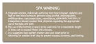 Rhode Island Spa Warning Sign