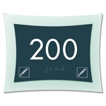 Room Number Sign w/Symbols