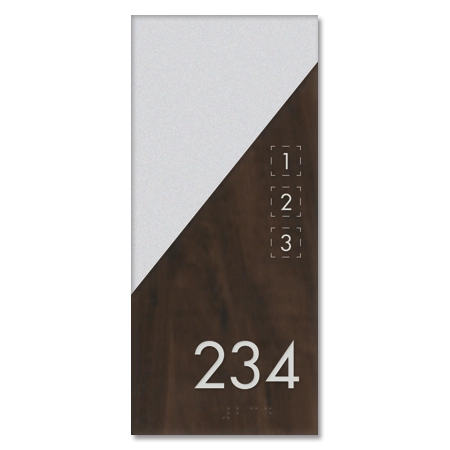 Room Number Sign w/Symbols