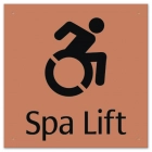 Spa Lift Sign with Dynamic ISA Symbol - Large