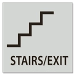 Stairs / Exit Sign w/Symbol