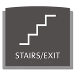 Stairs / Exit Sign w/Symbol