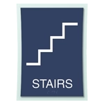 Stairs Sign w/ Symbol