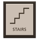 Stairs Sign w/ Symbol