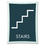 Stairs Sign w/ Symbol