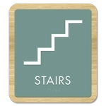 Stairs Sign w/ Symbol