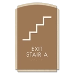 Stairway Exit Sign - DC Compliant