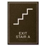Stairway Exit Sign - DC Compliant