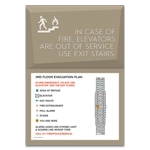 Standard Elevator Evacuation Plans - CA Compliant