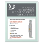 Standard Elevator Evacuation Plans - CA Compliant