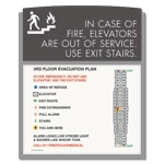 Standard Elevator Evacuation Plans - CA Compliant