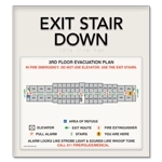 Standard Stairway Evacuation Plans - CA Compliant