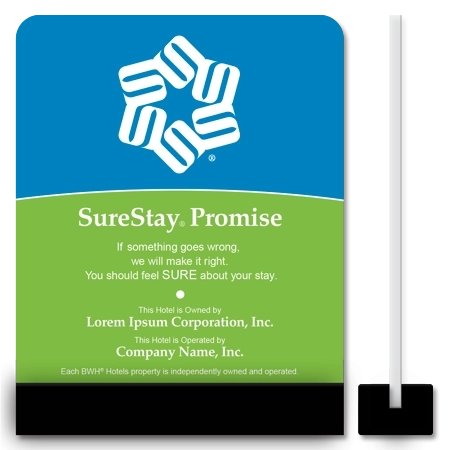 SureStay Hotel Group Service Promise Easel North America - Separate Entities
