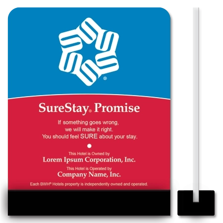 SureStay Hotel Group Service Promise Easel North America - Separate Entities