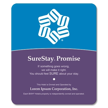 SureStay Hotel Group Service Promise Plaque North America - Same Entity