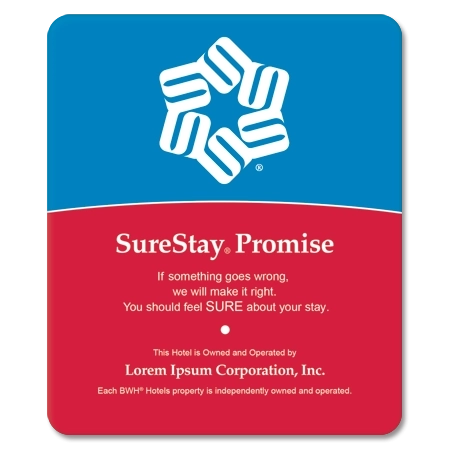 SureStay Hotel Group Service Promise Plaque North America - Same Entity