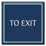 "To Exit" Egress Sign - CA Compliant