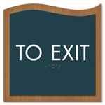 "To Exit" Egress Sign - CA Compliant