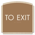 "To Exit" Egress Sign - CA Compliant