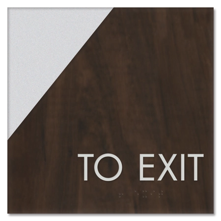 "To Exit" Egress Sign - CA Compliant